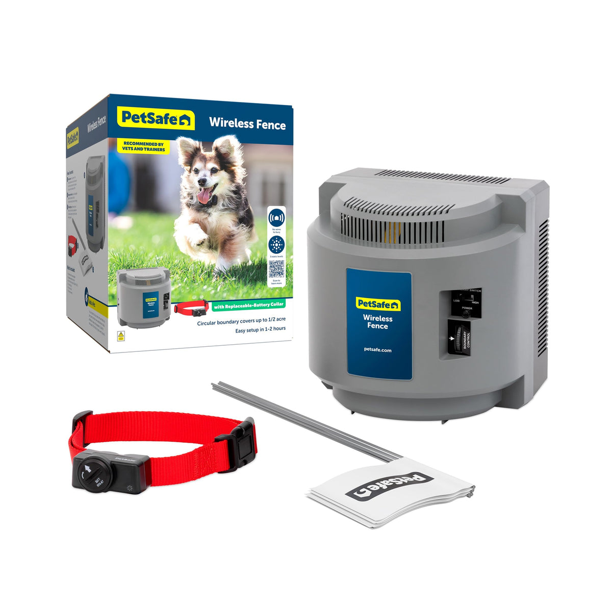 PetSafe Wireless Dog Fence System with Adjustable Boundary