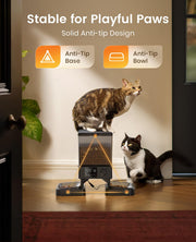 oneisall 5L Dual-Bowl Automatic Cat Feeder for 2 Cats