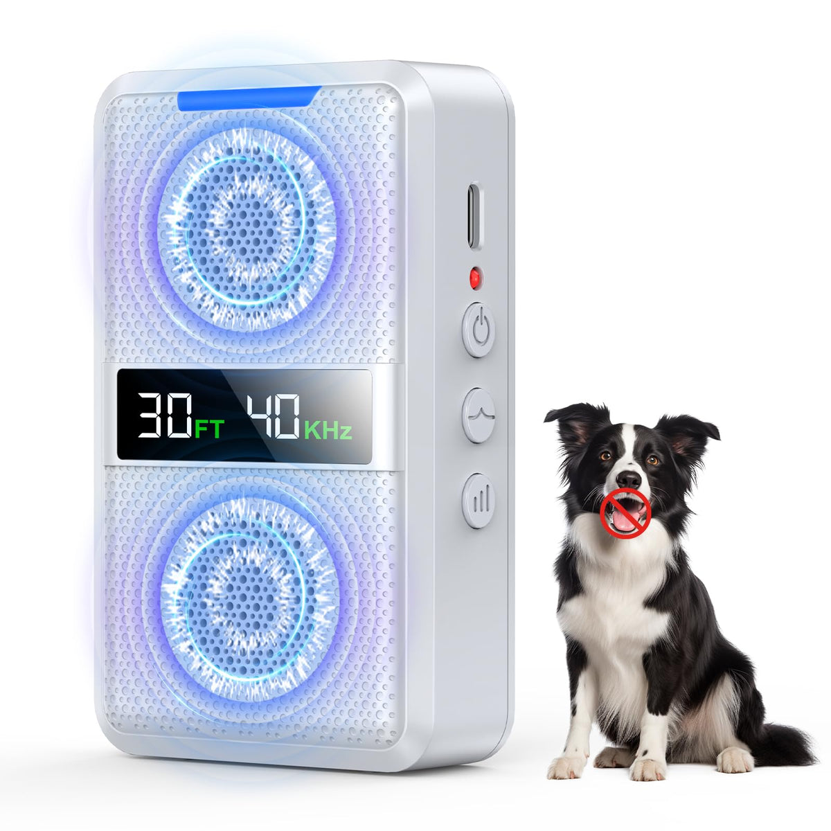 SAMULE Gentle Ultrasonic Dog Bark Deterrent Device