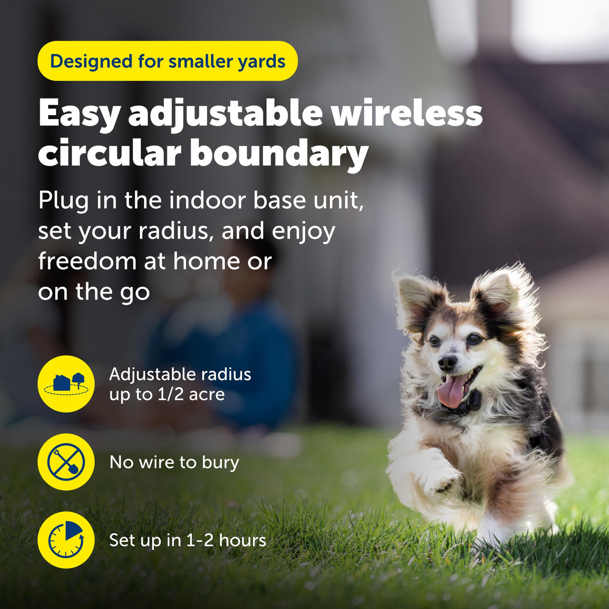 PetSafe Wireless Dog Fence System with Adjustable Boundary