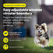 PetSafe Wireless Dog Fence System with Adjustable Boundary