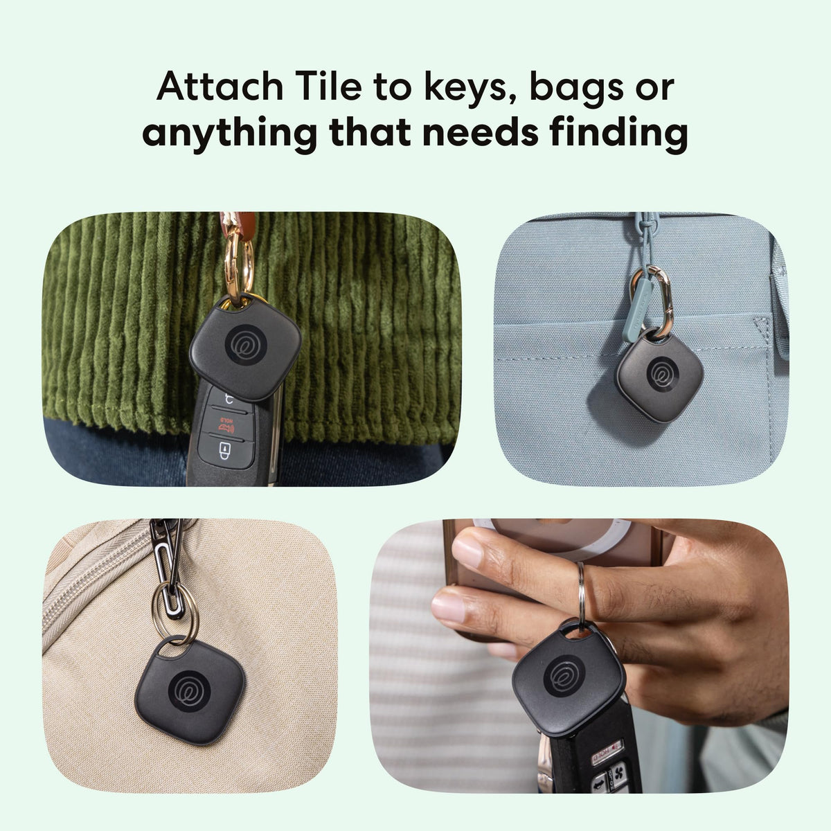 Life360 Tile Essentials 4-Pack Bluetooth Tracker Set