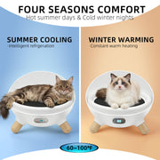 Smart WiFi Climate-Controlled Pet Bed for Cats & Small Dogs