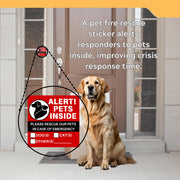 Pet Smoke Detector Alarm with Pet Rescue Safety Sticker