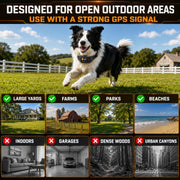 RPZ GPS Wireless Dog Fence System with Adjustable Boundary