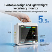 Portable 6-Parameter Veterinary Monitor for Dogs & Cats