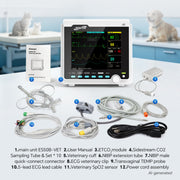 Portable 6-Parameter Veterinary Monitor for Dogs & Cats
