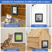 Smart RFID Cat Door with Collar-Activated Access Control