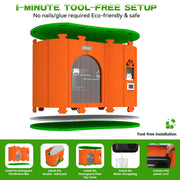 4-Season Heated & Cooled Pet House for Small Dogs & Cats