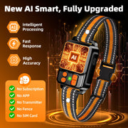 VAQELI GPS Wireless Dog Fence Collar with Adjustable Range