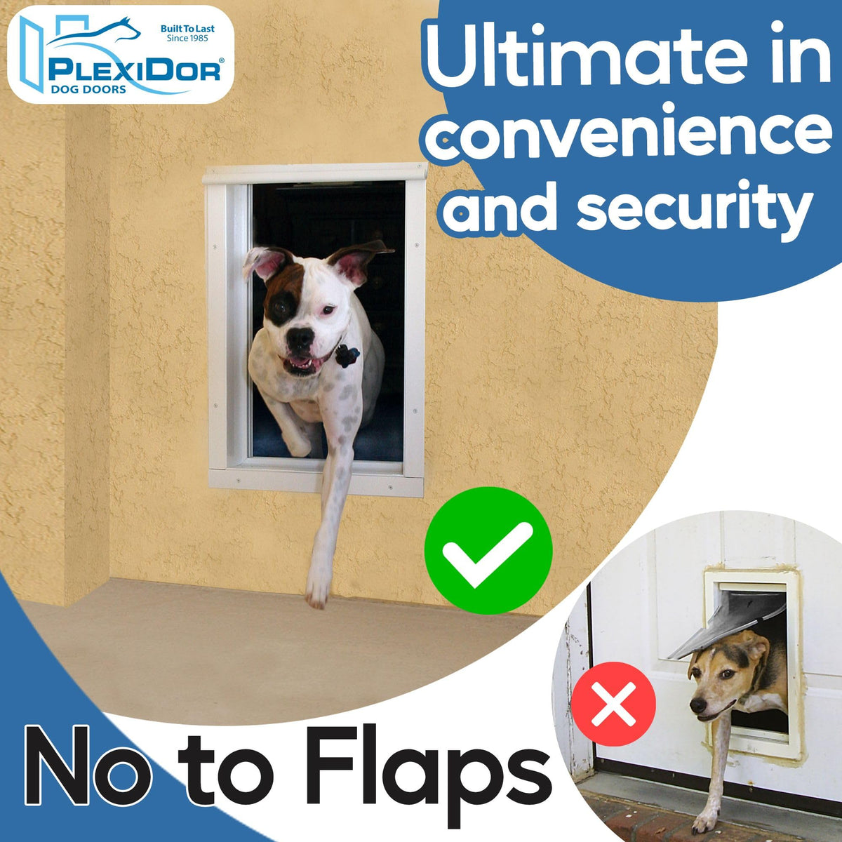 Plexidor Large Wall-Mount Electronic Pet Door