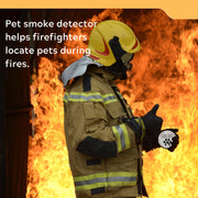 Pet Smoke Detector Alarm with Pet Rescue Safety Sticker