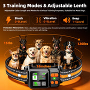 VAQELI GPS Wireless Dog Fence Collar with Adjustable Range