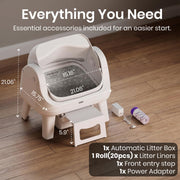 0928 Automatic Self-Cleaning Litter Box for Cats