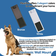 Plexidor Large Wall-Mount Electronic Pet Door