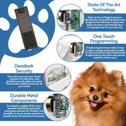 Plexidor Performance Automatic Electronic Dog Door - Bronze