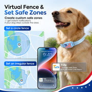 Smart GPS Dog Tracker with Virtual Fence & Health Monitoring