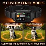 RPZ GPS Wireless Dog Fence System with Adjustable Boundary