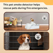Pet Smoke Detector Alarm with Pet Rescue Safety Sticker